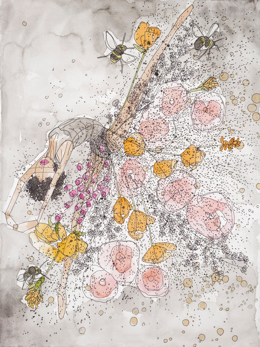 Bees and Wildflower