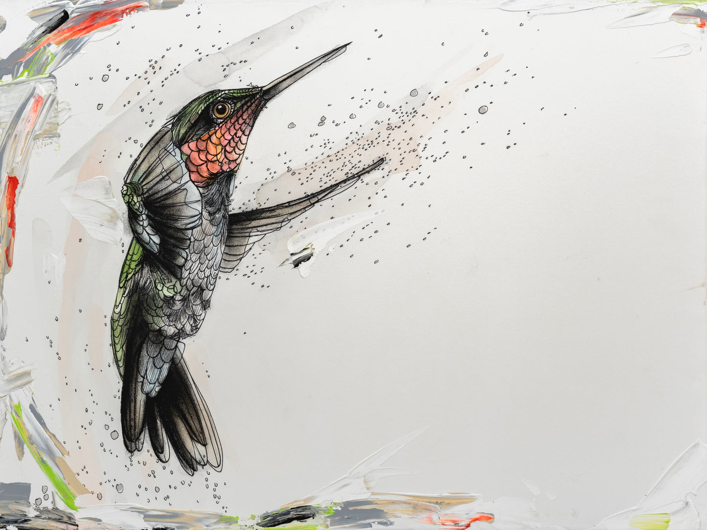 Ruby-throated Soaring Hummingbird