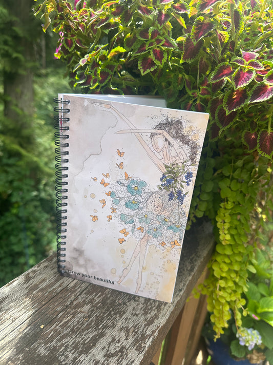 butterfly and forget me knots
