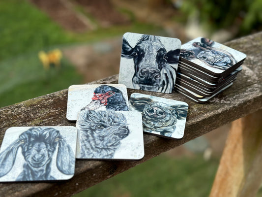 On the Farm Coaster 8-Pack