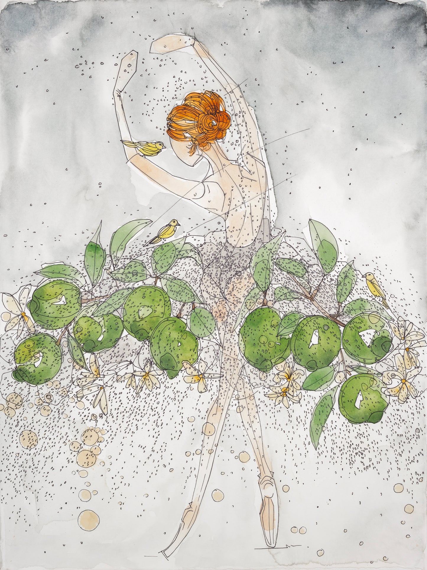 Limes and Finch *ORIGINAL*