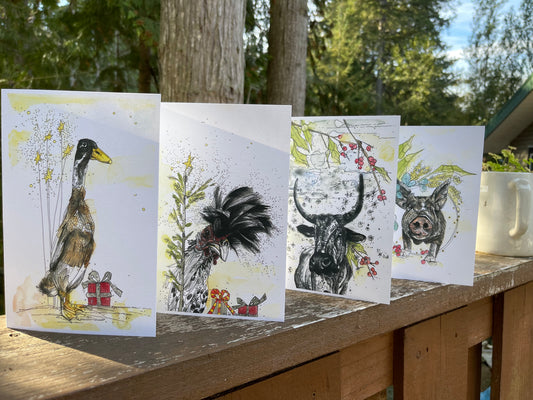 Farm Holiday Card Pack