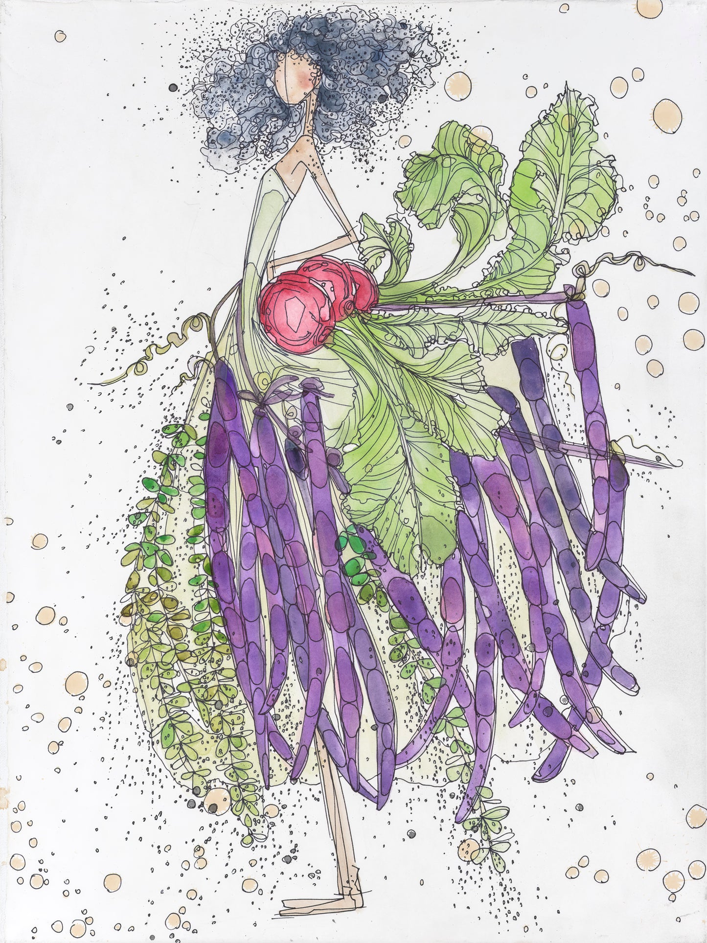 Purple Bean Lady